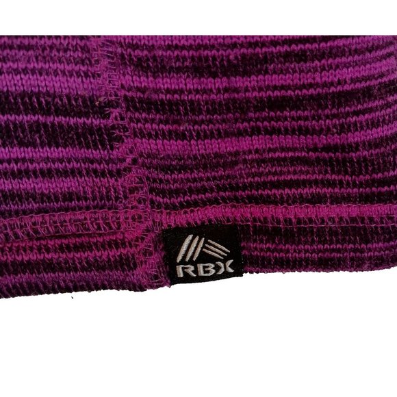 Reebok RBK Jacket Womens Large 14-16 Black Pink Stripe Zip-Up Sweater Jacket - Picture 3 of 15